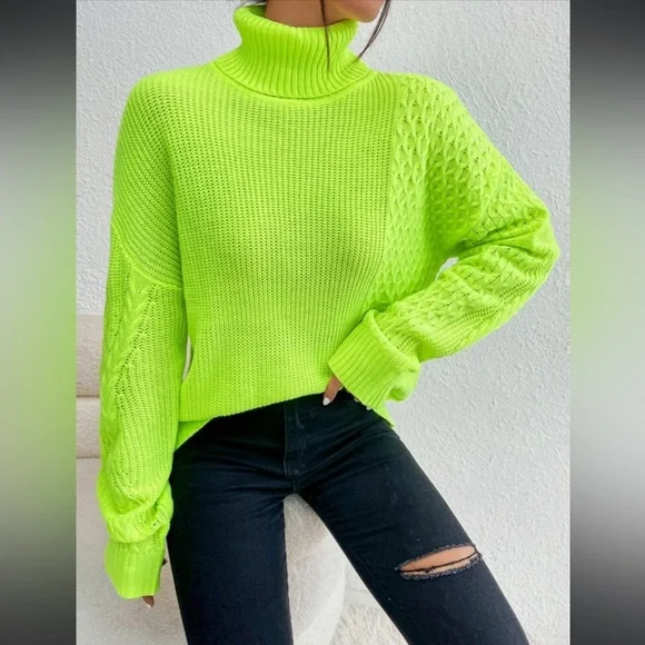 ニット・セーター IONSEOUL Dell Turtle Neck Arm Warmer Knit (6color) JE565 61Oje5++D9L._UY1000_.jpg